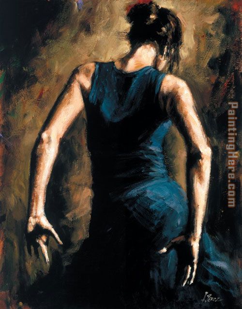 Flamenco II painting - Fabian Perez Flamenco II art painting